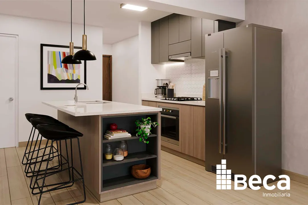Acabados Kitchenett miraflores areas verdes