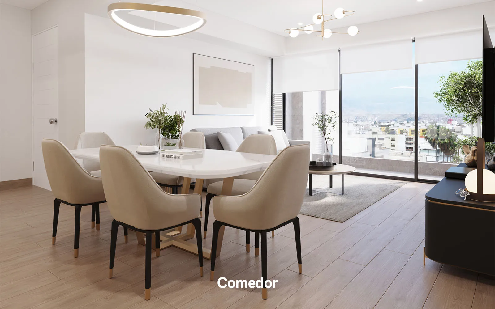 Bellagio-Comedor Comedor del Edificio Bellagio - Proyecto inmobiliario en Jesús María