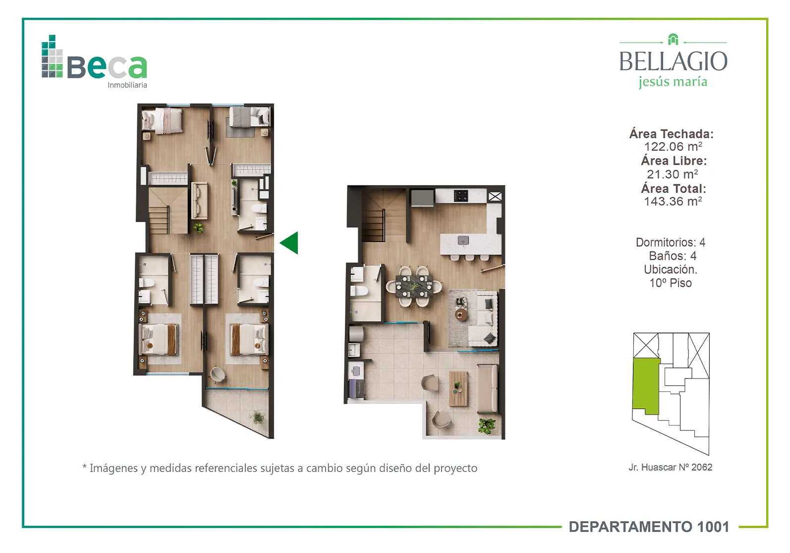 Departamento 1001 - Bellagio - Departamento en Venta en Jesús María