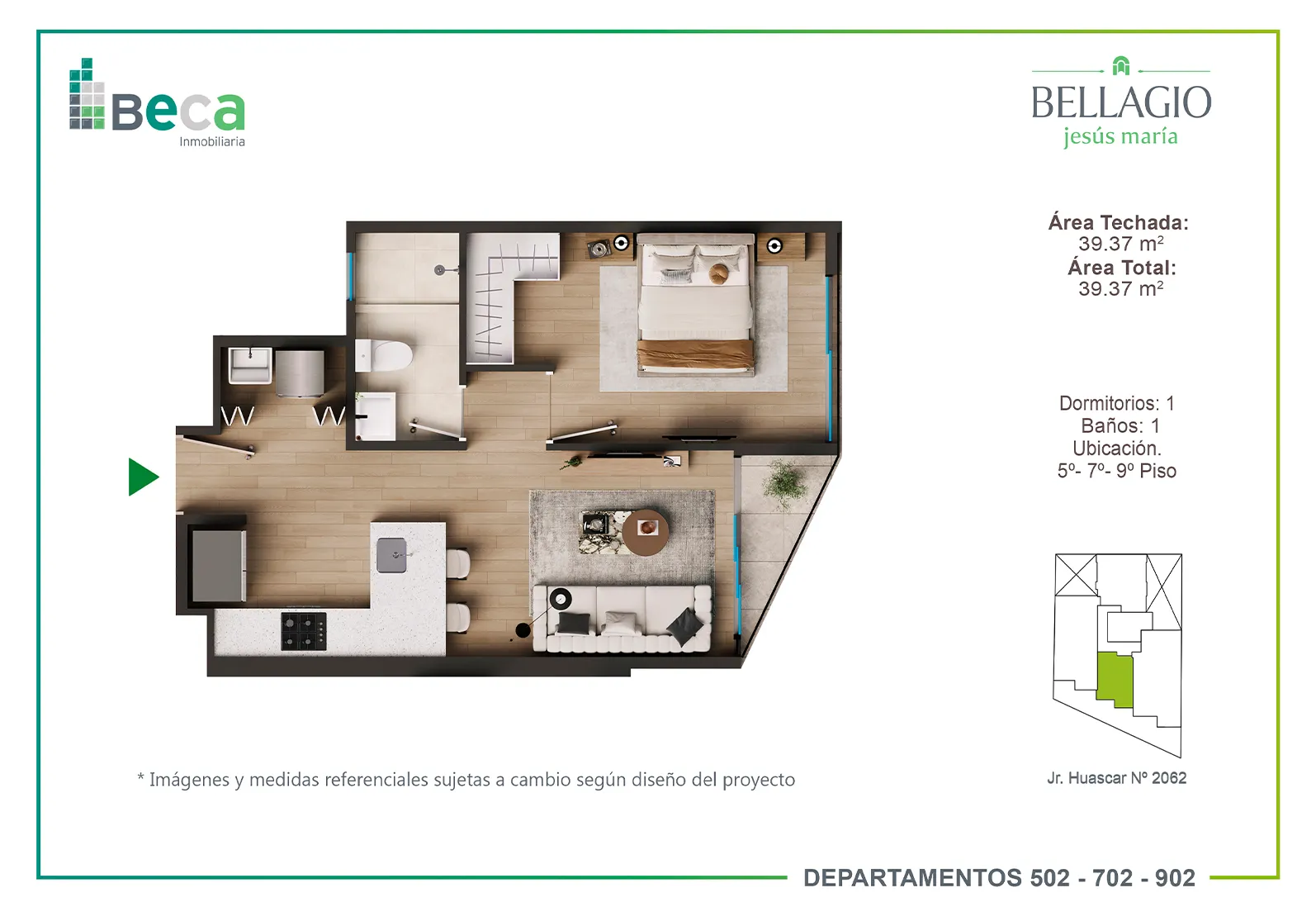 DPT X02C_bellagio_membretado Departamento X2C - Bellagio - Departamento en Venta en Jesús María