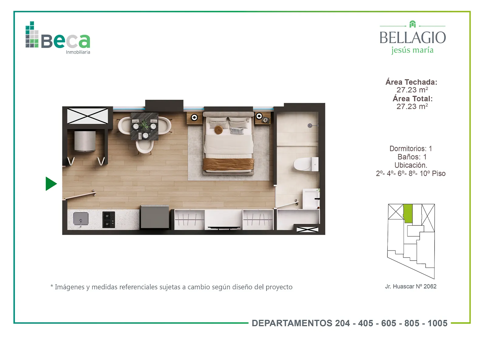 Departamento X5A - Bellagio - Departamento en Venta en Jesús María
