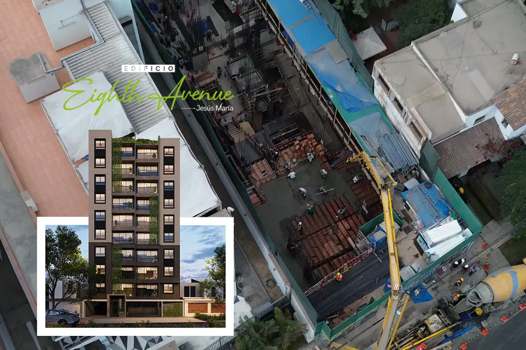 Proyecto inmobiliario en Jesús María – Edificio Eighth Avenue en construcción